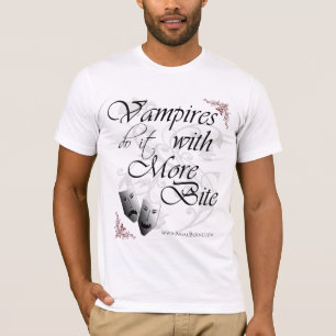 Camiseta Os vampiros fazem-no com mais mordida