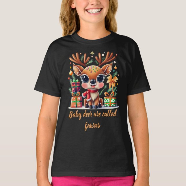 Camiseta Os veados são chamados fawns (Frente)