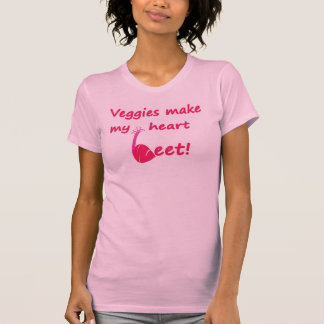 Camiseta Os vegetarianos fazem minha beterraba do coração