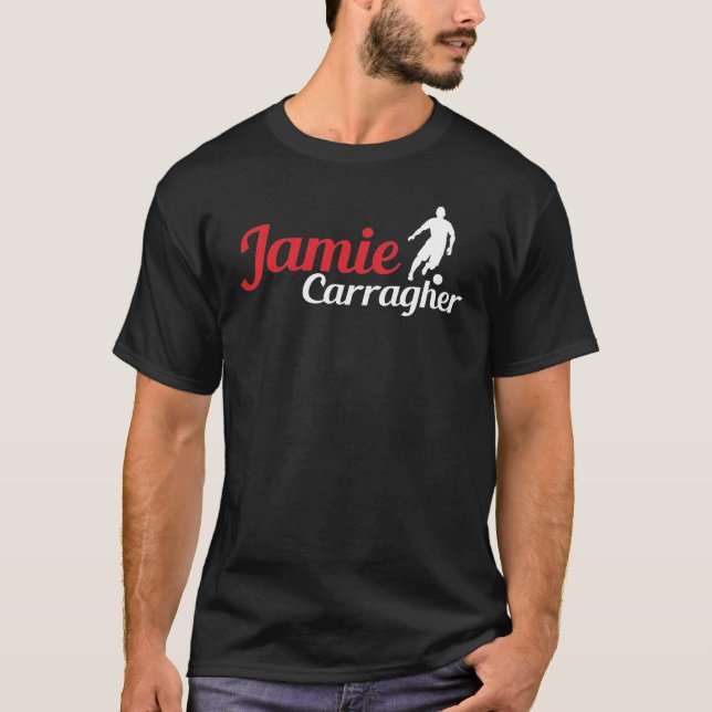 Camiseta Os ventiladores de Jamie Carragher são negros (Frente)