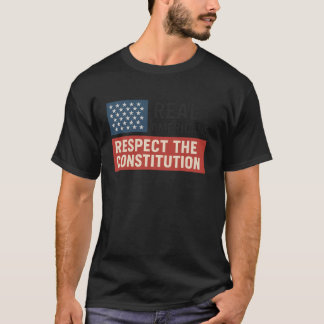 CAMISETA OS VERDADEIROS AMERICANOS RESPEITAM A CONSTITUIÇÃO