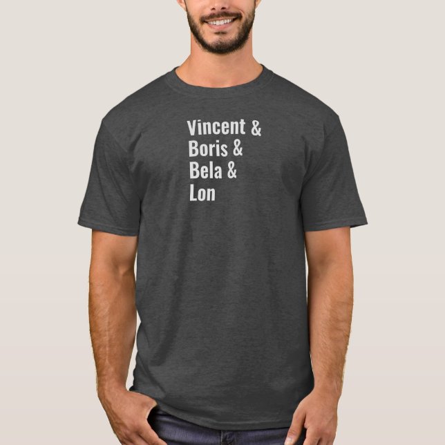 Camiseta Os Verdadeiros Filmes de Horror Gótico. (Frente)