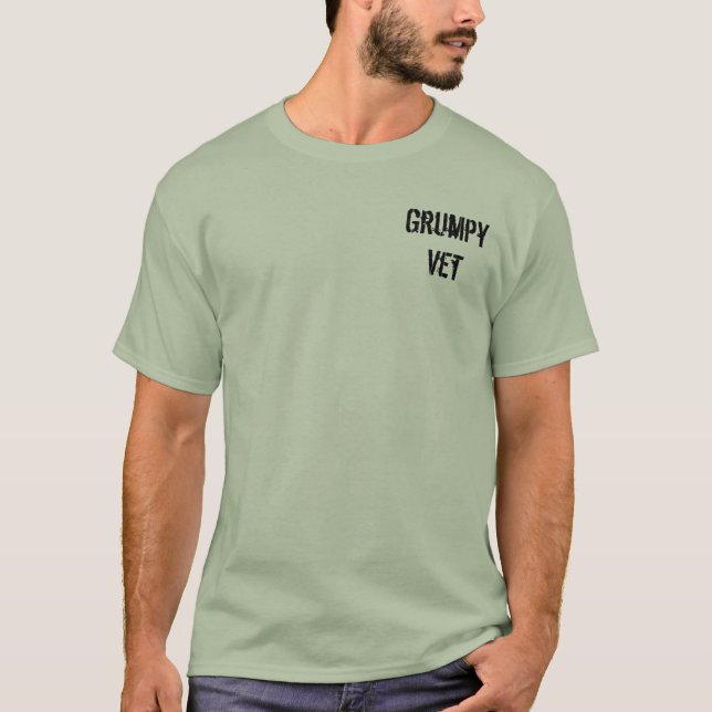Camiseta Os veterinários mal-humorados "DÃO-LHE um RESTO!" (Frente)