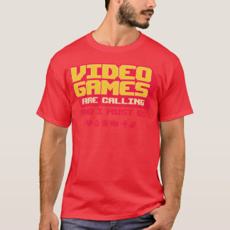 Camiseta Os Videojogos Estão a Chamar e Eu Tenho de Ir amig