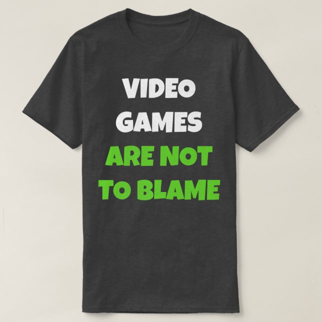 Camiseta Os videos games Não São Culpados (Frente do Design)