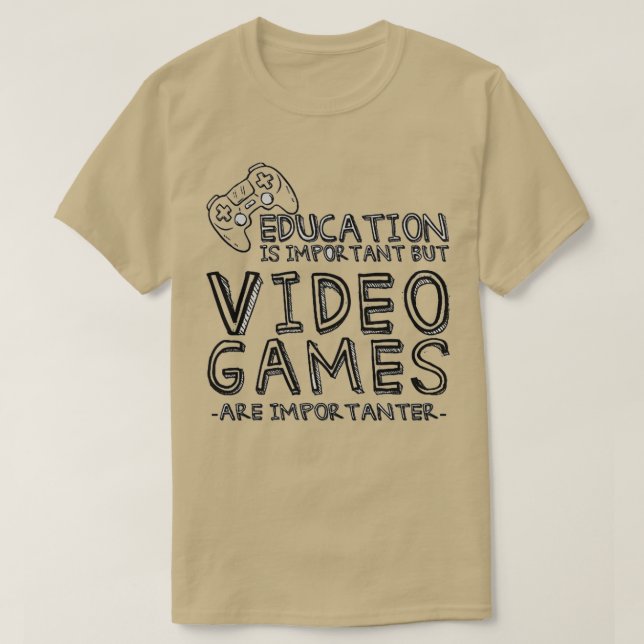 Camiseta Os videos games São Importantes (Frente do Design)