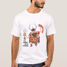 Camiseta Os Vikings Bêbados Não São Perigosos -T-Shirt