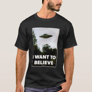 Camiseta Os X-Files Que Quero Acreditar No Ufo Poster