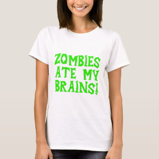 Camiseta Os zombis comeram meus cérebros!