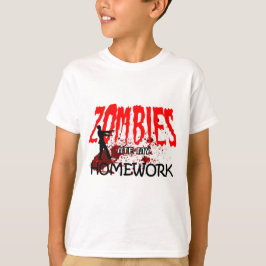 Camiseta Os zombis do presente do zombi comeram meus