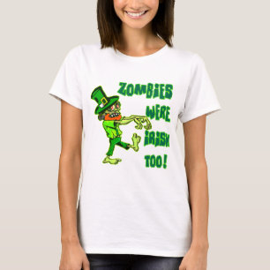 Camiseta Os zombis eram irlandeses demasiado!
