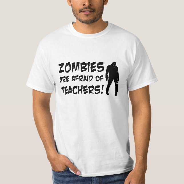 Camiseta Os zombis estão receosos do t-shirt do valor dos (Frente)