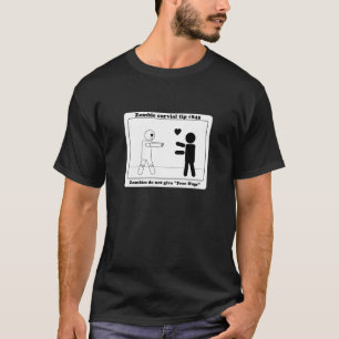 Camiseta Os zombis não dão abraços livres