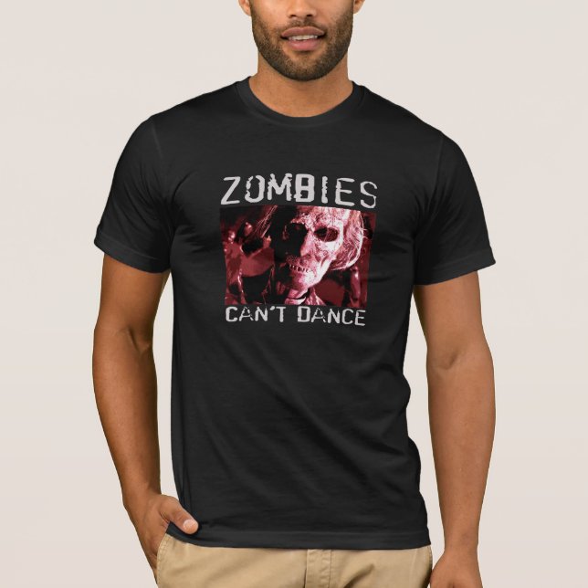 Camiseta Os zombis não podem dançar - o t-shirt cabido (Frente)