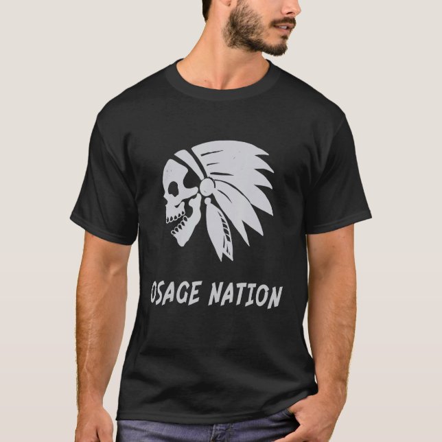 Camiseta Osage Nation Native American Indian Born Freedom E (Frente)
