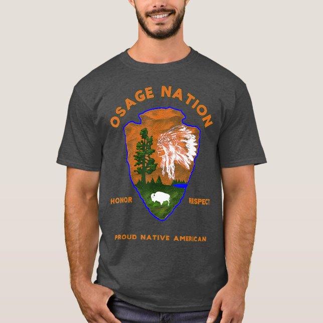 Camiseta Osage Nation Native American Indian Priority Honor (Frente)