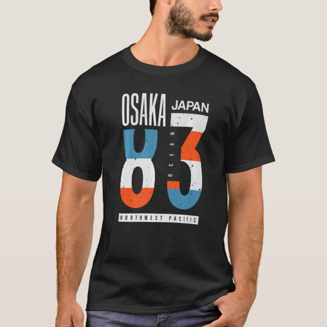 Camiseta Osaka Japan 83 Ocean North West Pacific   (Frente)