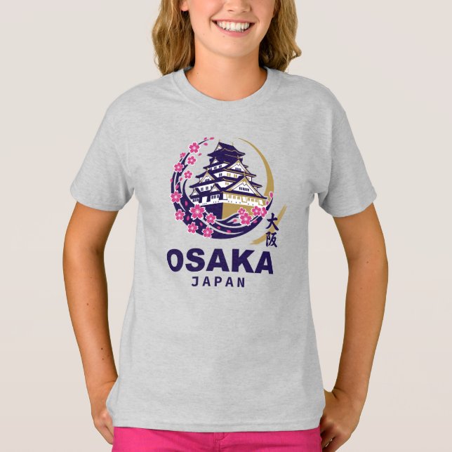 Camiseta Osaka Japan Cherry Blossoms (Frente)