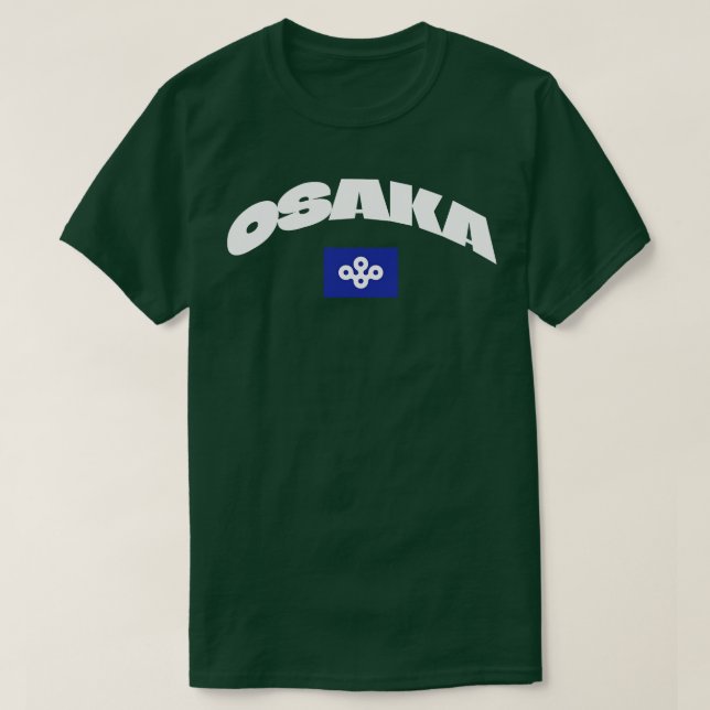Camiseta Osaka Japan City Flag 1 (Frente do Design)