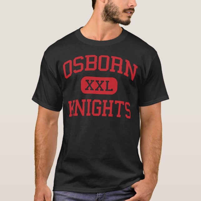 Camiseta Osborn - cavaleiros - segundo grau - Detroit (Frente)