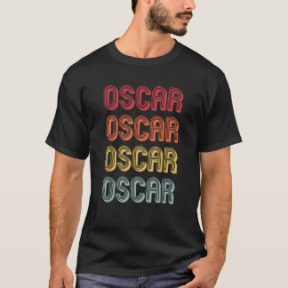 Camiseta OSCAR Nome do Presente Personalizado Funny Retro V