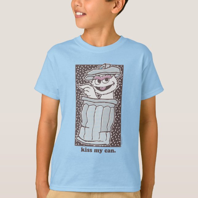 Camiseta Oscar, o Grouch | Beija minha lata (Frente)