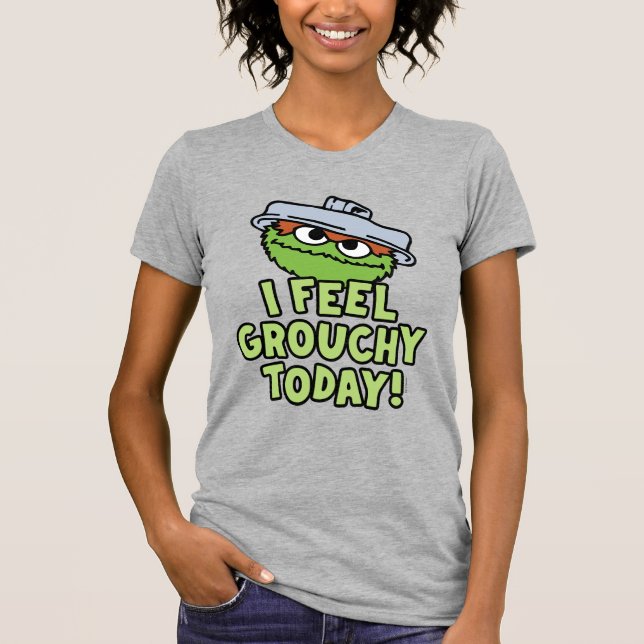 Camiseta Oscar, o Grouch | Sinto-Me Agitada Hoje! (Frente)