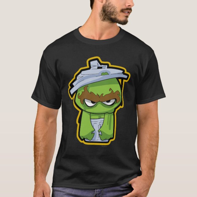 Camiseta Oscar, o Grouch Zombie (Frente)