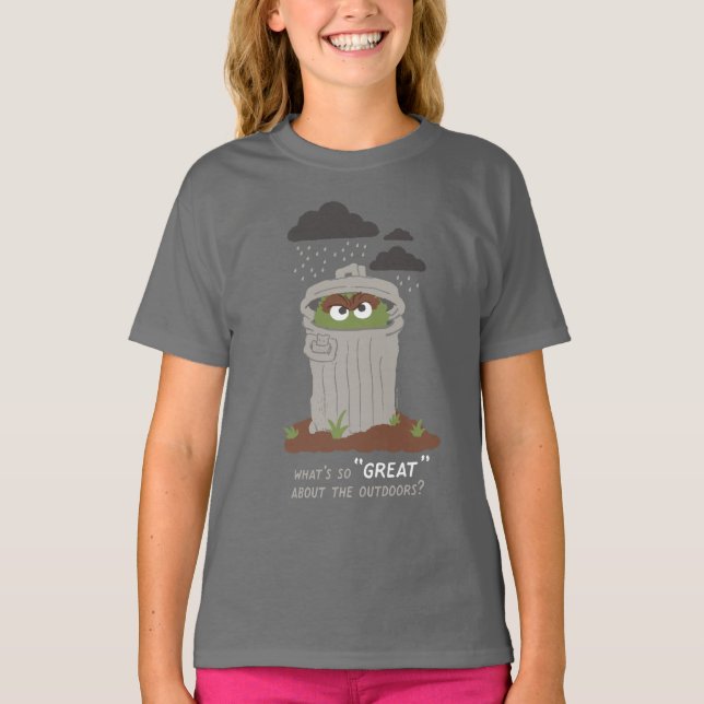 Camiseta Oscar The Grouch | O que é tão Excelente sobre o r (Frente)