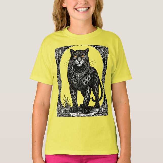 Camiseta Ose Ars Goetia Demônio Leopardo (Frente)