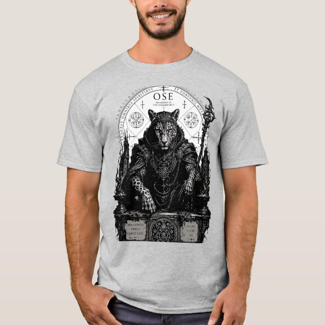 Camiseta Ose Leopardo Oculista Gótico (Frente)