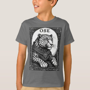 Camiseta Ose O Leopardo Goético Ascende
