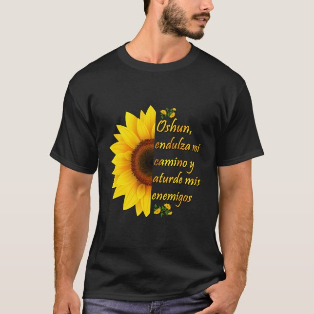 Camiseta Oshun Orishas Deusa Oxum Ifa Yoruba Religião Gif (Frente)