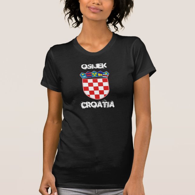 Camiseta Osijek, Croácia com casaco de armas (Frente)