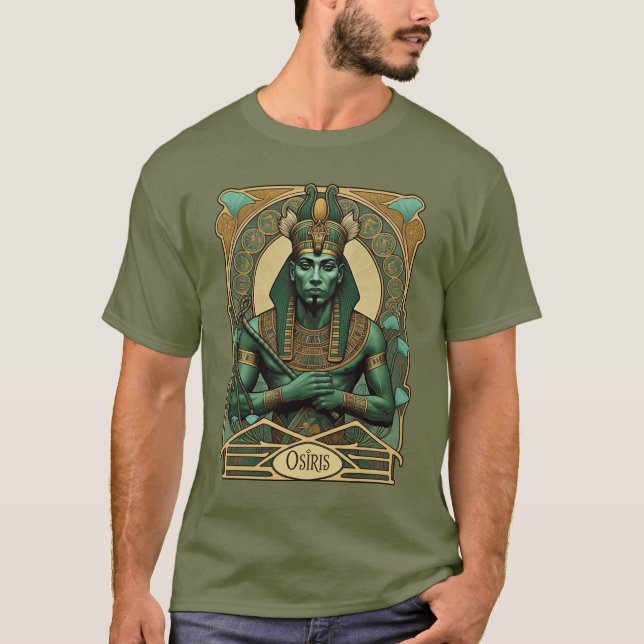 Camiseta Osiris, Faraó-Deus e Mestre Divino do Morto (Frente)