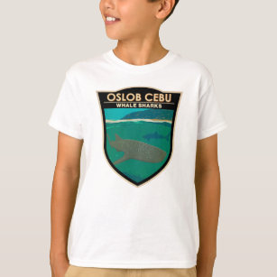 Camiseta Oslob Cebu Filipinas Tubarão-baleia Viagem Vintage