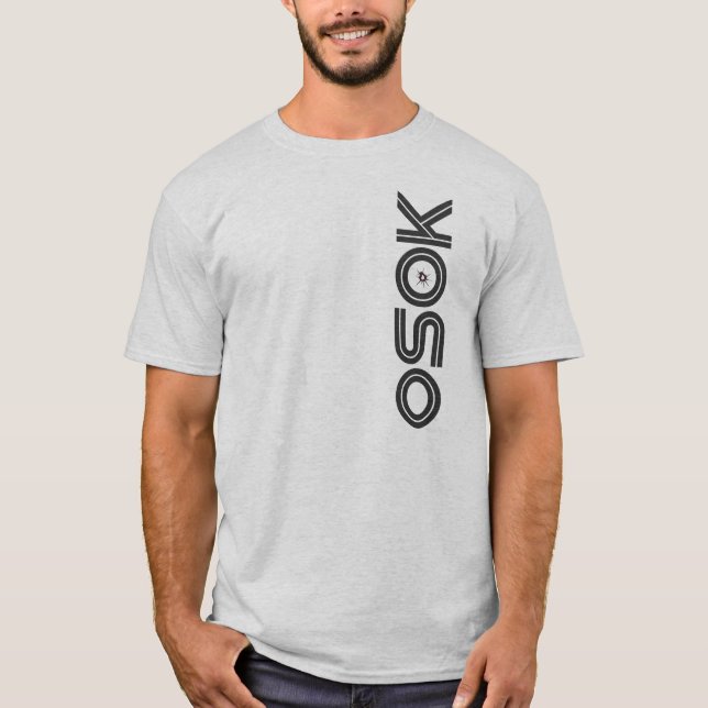 Camiseta OSOK - Gráfico da obscuridade do Tshirt do buraco (Frente)