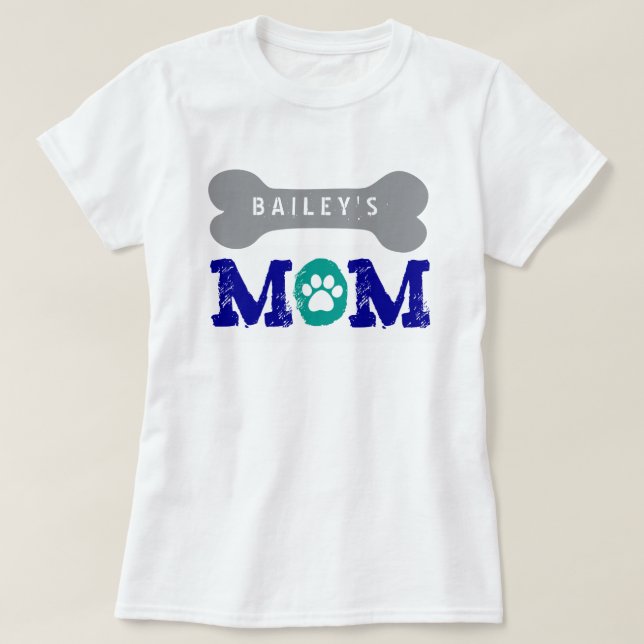 Camiseta OSSO de CÃO GRANDE do proprietário orgulhoso do (Frente do Design)