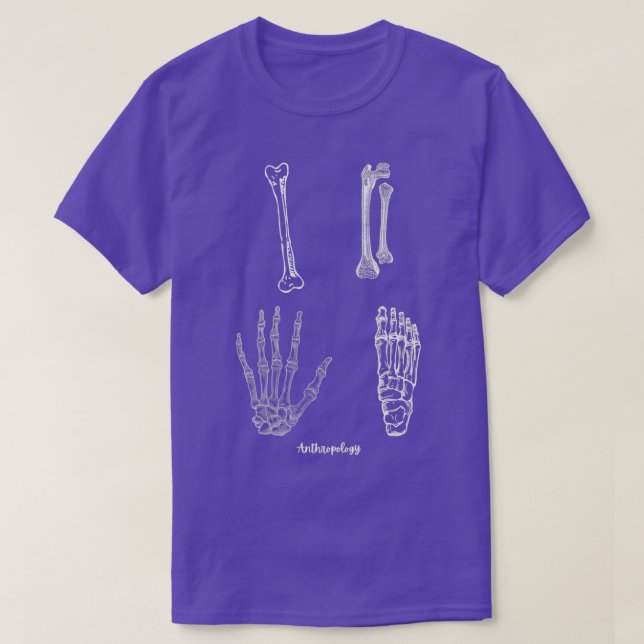 CAMISETA OSSOS DE ANTROPOLOGIA (Frente do Design)