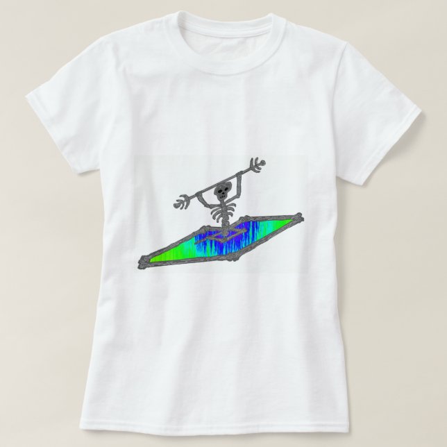 Camiseta Ossos de Billy do caiaque (Frente do Design)