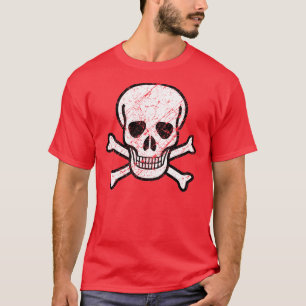 Camiseta Ossos do crânio & da cruz, vintage