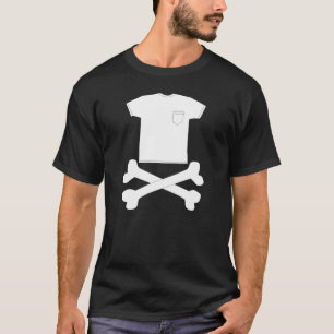 Camiseta Ossos do t-shirt e da cruz