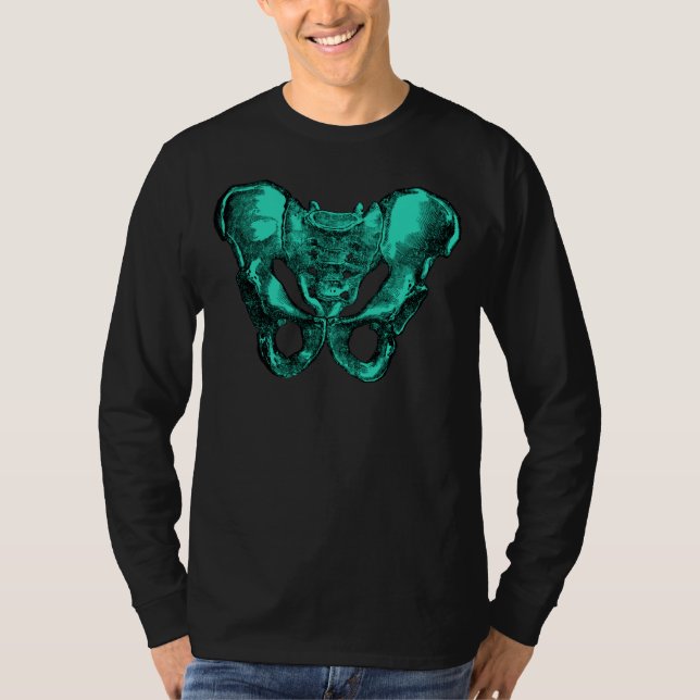 Camiseta Ossos humanos da pelve da anatomia (Frente)