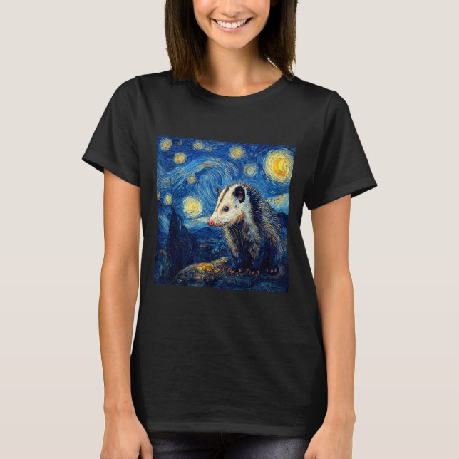 Camiseta Ossum Ssum Van Gogh Starry Night  (Frente)