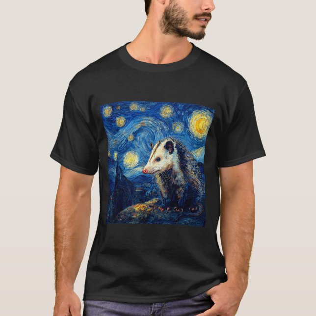 Camiseta Ossum Ssum Van Gogh Starry Night  (Frente)