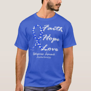 Camiseta Osteogênese Imperfeição Sensibilização Fé Esperanç