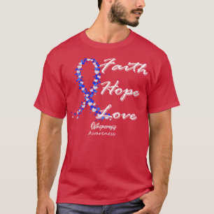 Camiseta Osteoporose Sensibilização Fé Esperança Amor Nesta