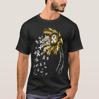 Camiseta Osteoporose Sensibilizar o girassol ninguém luta t