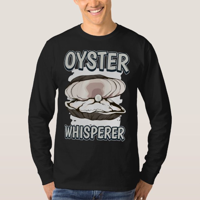Camiseta Ostras de Cotas do Shell do Oyster Whisperer (Frente)