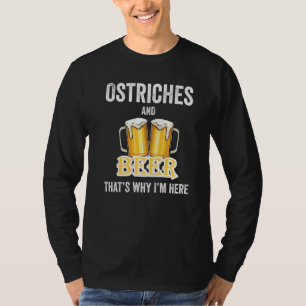 Camiseta Ostras e Cerveja É por isso que estou aqui